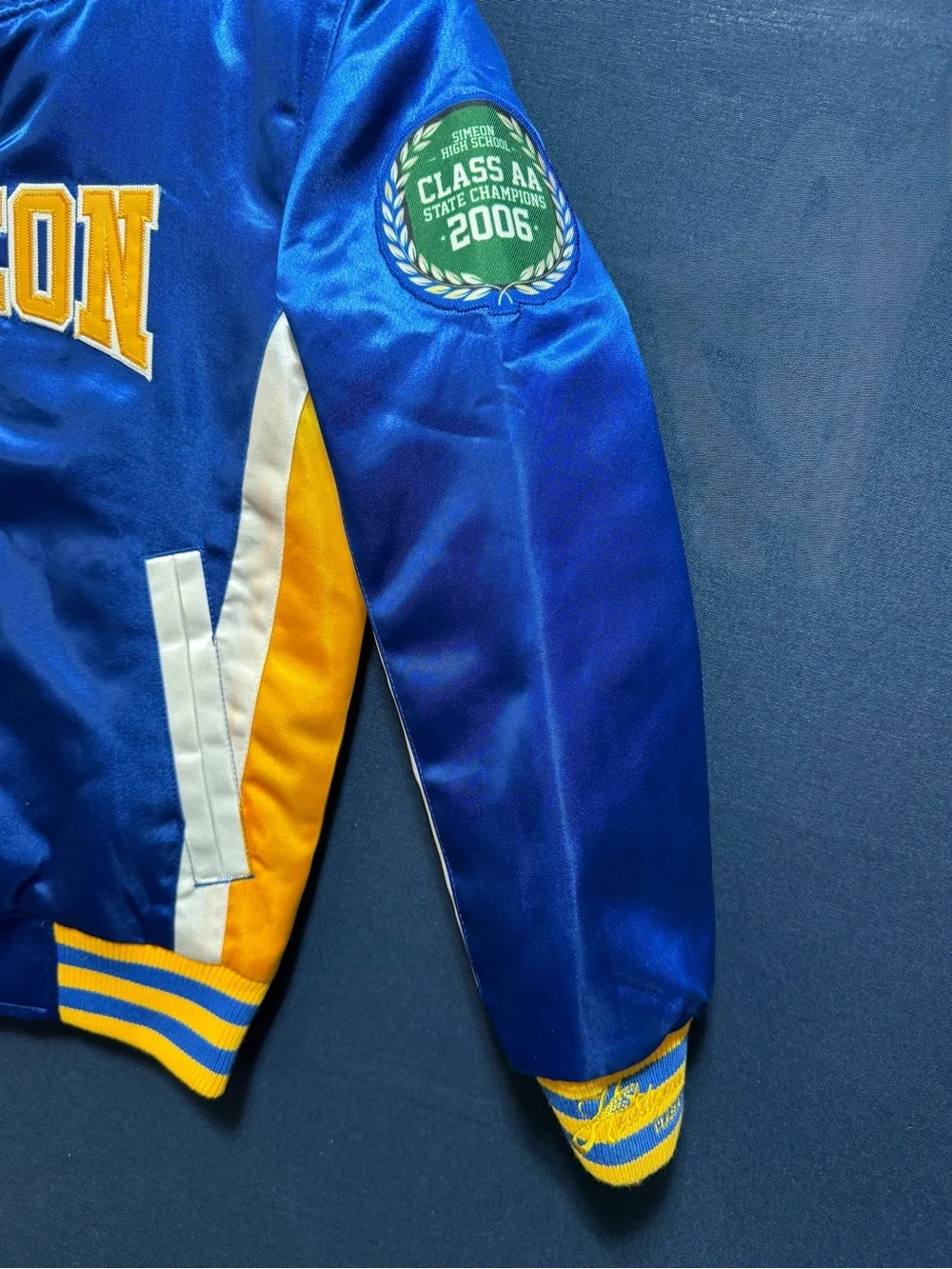 NWT Headgear Classics Satin Derrick Rose Simeon High School Jacket XS & Small